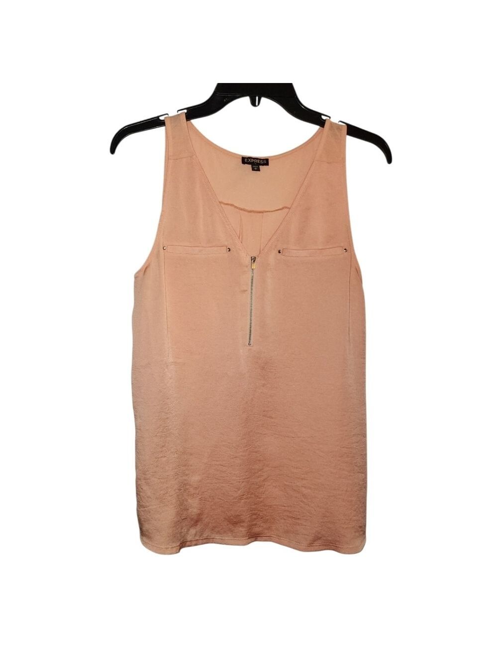 Express Peach Sleeveless Blouse Medium